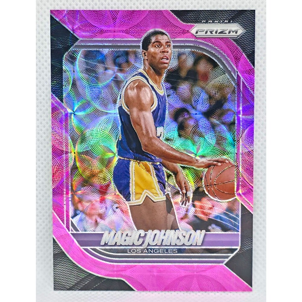2025-26 Panini Prizm Basketball - Magic Johnson #140 Pink Scope Prizm /125